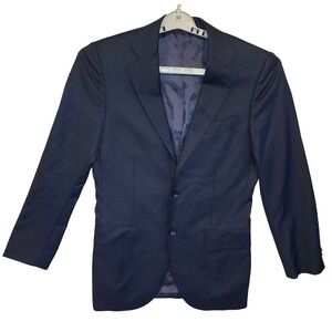 Suitsupply Lazio Navy Blue Wool Blazer Slim Fit 38R Vitale Barberis Canonico